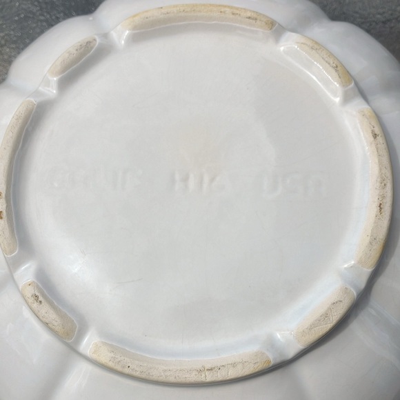 California Pottery USA H16 White Porcelain Pumkin Soup Tureen w. Lid & Laddle - Picture 16 of 17